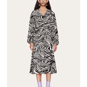Stone Goya Rosen Zebra midi dress